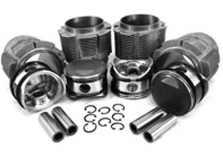 Big bore piston and aluminum cylinder kit 86mm. Porsche 356C / 912 - 008 11 86PB, 0081186PB